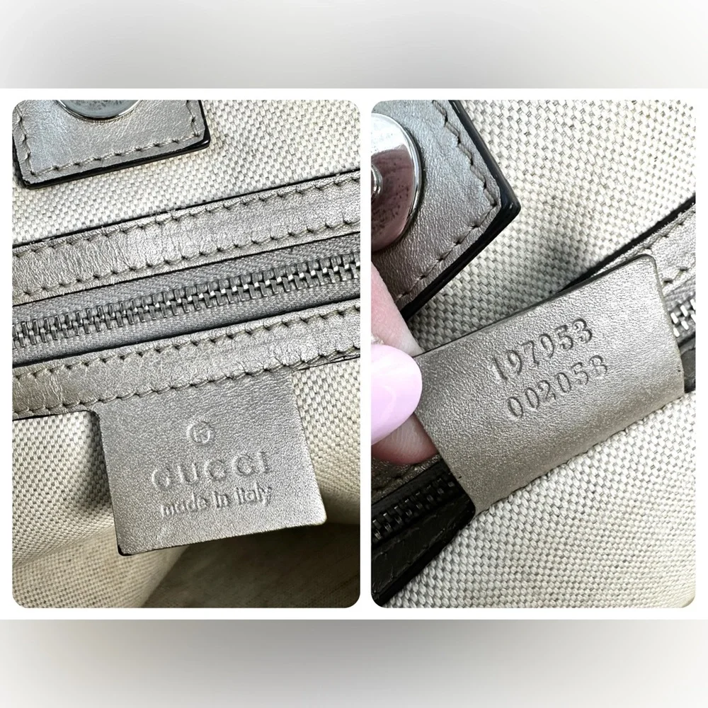 🤍Authentic Gucci Silver Joy GG Imprime Tote - Picture 11 of 16